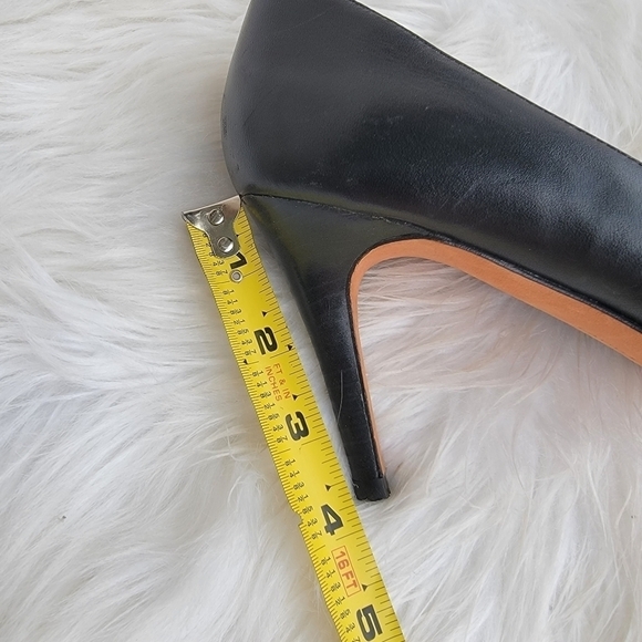 Lands' End Black Leather Heels 10 - Picture 7 of 7